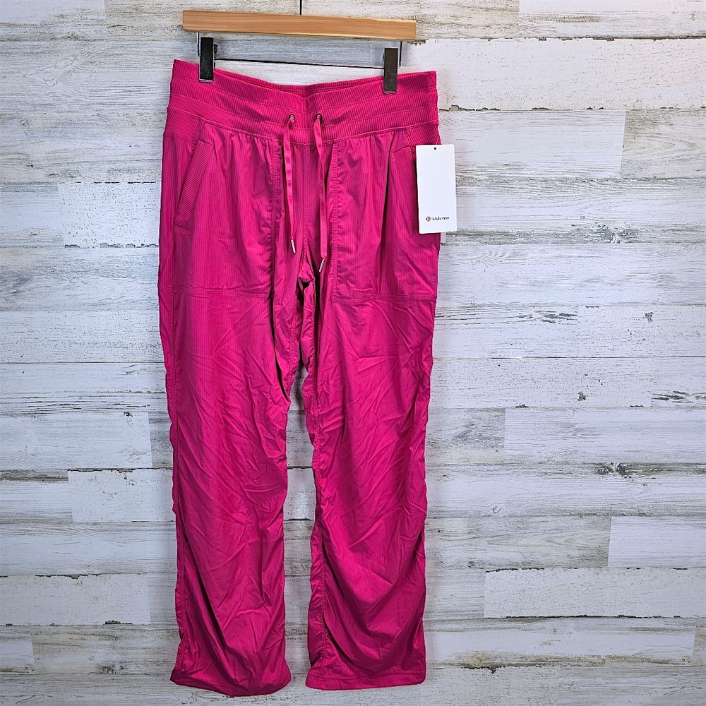 Lululemon Dance Studio Mid-Rise Pants Sonic Pink Size 10 Activewear Balletcore - Picture 2 of 16